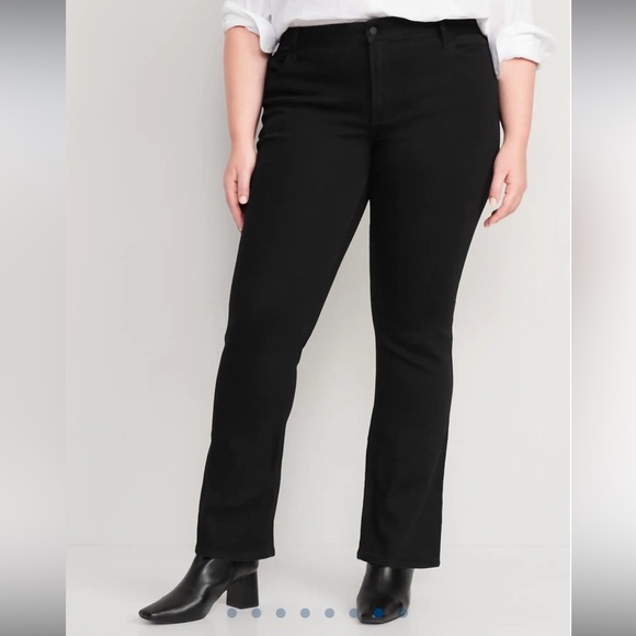 Mid-Rise Wow Boot-Cut Black Jeans for Women | Old Navy - Picture 1 of 5